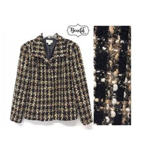 Talbots Petite Tweed Blazer